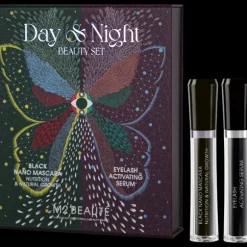 Day & Night Beauty Set Eyelash Activating Serum 4 ml + Black Nano Mascara 6 ml
