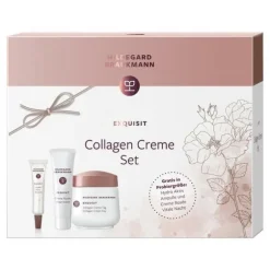 Exquisit Geschenk Set = Exquisit Collagen Creme Tag 50 ml + Professional Plus Crème Rosée Vitale 15 ml + Exquisit Hydro Aktiv Ampullen 5 ml