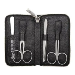 Inox Reißverschluß-Etui Schwarz