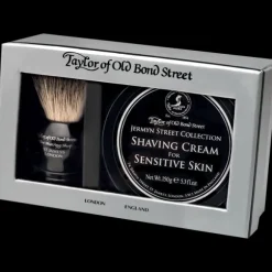 Jermyn Street Collection Gift Box = Shaving Cream for sensitiv Skin + Shaving Brush