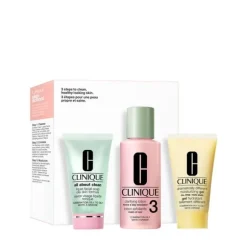 Mini Step Skin 3 Kits 3 = All About Clean Liquid Facial Soap 30 ml + Clarifying Lotion 3 Twice a Day Exf. 60 ml + Dram.Diff.Moisturizing Lotion 30 ml