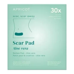 Narben Pads Aloe Vera  "scar scar away" aus medizinischem Silikon - 30 x wiederverwendbar