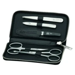 Reißverschluss-Etui Black Mamba, inox