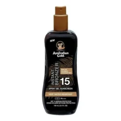 SPF 15 Spray Gel Sunscreen with Instant Bronzer